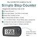 HUABOLA CALYN Simple Walking 3D Pedometer Step Counter with Clip and Lanyard &Safety Leash