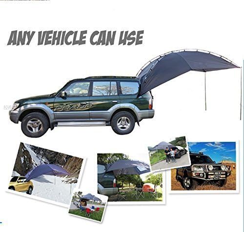 Powerocean Waterproof Outdoor Shelter Tent Camper Trailer Roof Top Family Tent for Beach Camping SUV, MPV, Hatchback and Sedan Anti-uv Tents