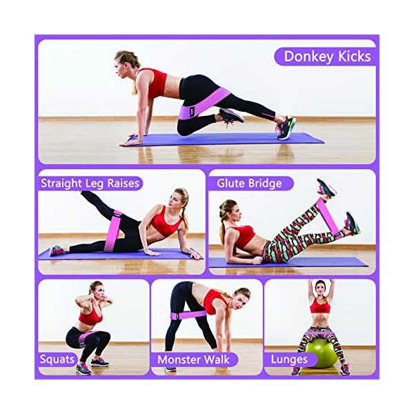 Resistance-Bands-Set-WomenMen-Fabric-Exercise-Booty-Bands-for-Legs-Butt-Non-Slip-Elastic-Fitness-Workout-Bands-for-Home-GymSquatsGluteHipPilates-and-Yoga-Training Resistance Bands Set Women/Men, Fabric Exercise Booty Bands for Legs & Butt, Non-Slip Elastic Fitness Workout Bands for…