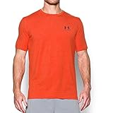 Under Armour Men's Charged Cotton Left Chest Lockup Tee, Dark Orange, X-Large