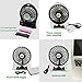 MED® Rechargeable Portable Handheld Mini USB fan with Upgrade 2600mAh Battery,with Side Light, 3 Speeds, Personal Cooling for Traveling,Boating,Baby Stroller,Fishing,Camping
