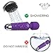 Wireless Wand - Waterproof Rechargeable for Body - Back Neck Sport Massage - Purple Travel Friendly - Multi Speed 8-10 Magic Vibrating Patterns - Personal Quiet