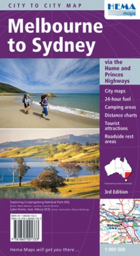 Melbourne to Sydney (Regional Maps) Hema by Hema