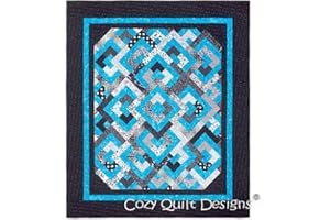 Pattern~ Diamond Double Uses 2 1/2" Strips ~5 Sizes by Cozy Quilt Designs