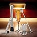 Bar Tool Essentials Deluxe - Bar Set with 6 Crafted Stainless Steel Bar Tools for Your Bar Cart by Trendy Bartender - Muddler, Cocktail Spoon, Jigger, Pourer, Zester & Strainer - Mix With Style