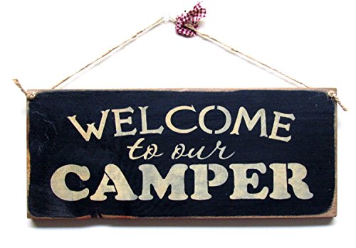 Wooden Rv Sign / Welcome to Our Camper