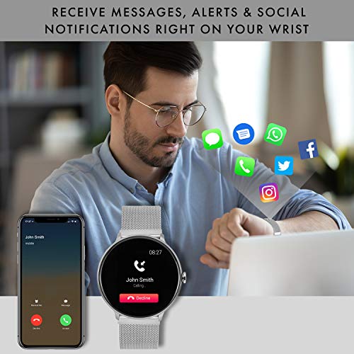 iTouch Wearables Sport Round Smartwatch with Waterproof Technology