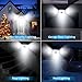 ISTAR 136 LED Super Bright Solar Lights Outdoor, Solar Powered Motion Sensor Lights Waterproof & Wire Free Wall Lights for Front Door, Garden, Patio,Yard (Black)