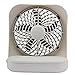 O2COOL Treva 5 Inch Battery Powered Fan Portable Desk Fan 2 Cooling Speeds with Compact Folding & Tilt Design Cubicle Accessories Small Portable 2 Pack (Grey)