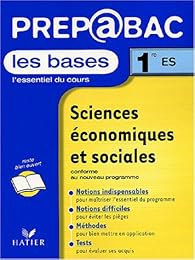 Sciences économiques et sociales, 1re