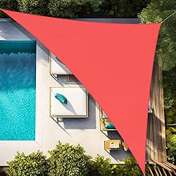 Artpuch 12'x12'x17' Sun Shade Sails Canopy, Scarlet