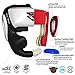 RDX Cow Hide Leather Boxing MMA Headgear UFC Head Guard Sparring Helmet Protector Fighting (CE Certified Approved by SATRA)