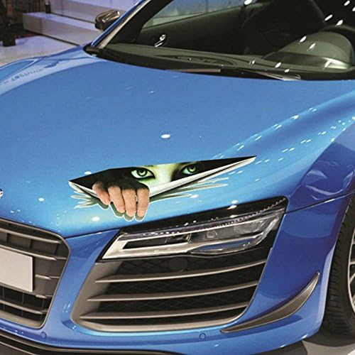 Funny Car Sticker 3D Funny Stickers - Eyes Peeking Monster sticker Voyeur Car Hoods Trunk Thriller Rear Window Decal