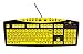 AbleNet Keys-U-See Large Print High Contrast US English USB Wired White on Black Keyboard, Standard Size Keys with Large Letters for People with Vision Impairment - Product #10090103