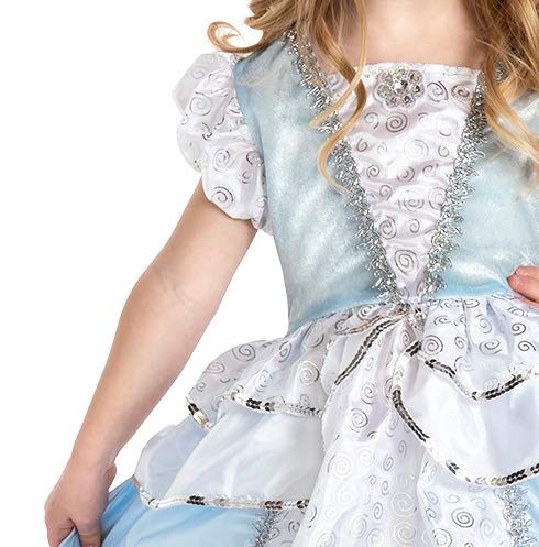 Little Adventures Traditional Cinderella Girls Princess Costume - X-Large (7-9 Yrs)