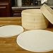 200pcs Air Fryer Liners 7.5 inches Bamboo Steam Paper Perforated Parchment Paper Liner, Non-stick, Eco-friendly Round Steaming Mat for Steaming Basket, Cooking, Baking, Dumpling