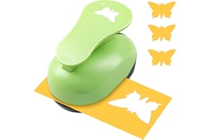NOONIMUM Butterfly Craft Punch 3 Inch, DIY Handmade Paper Punch, Butterfly Punch Cutter, Craft Lever Punch Handmade, Hole Shape for Paper Crafting, Scrapbook, Cards Decoration