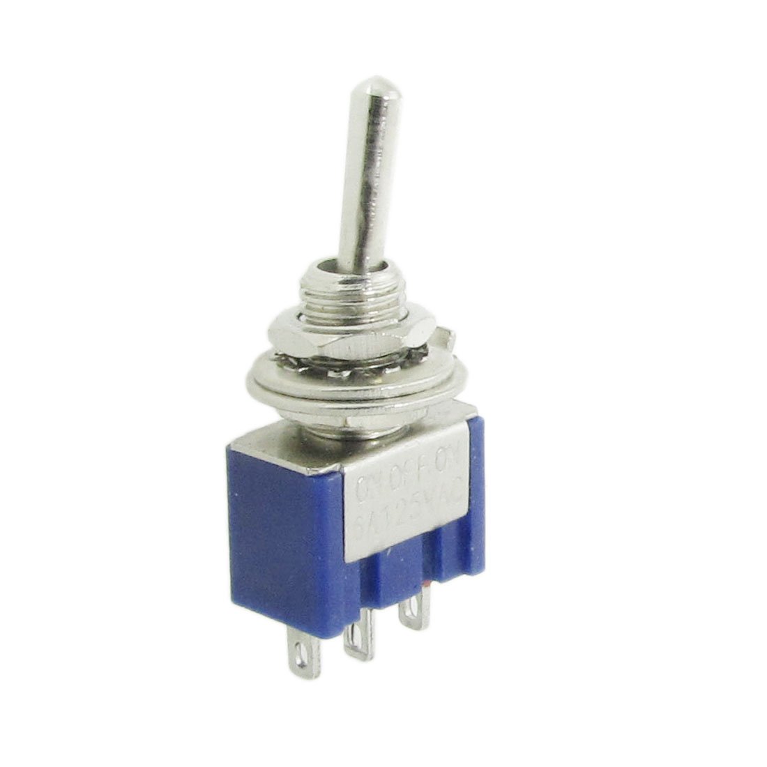 sourcingmap 5 Pcs AC 125V 6A ON/OFF/ON 3 Position SPDT Toggle Switch
