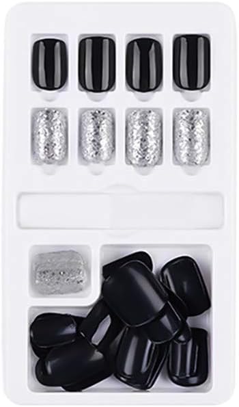 FAPIZI static nails uñas postizas impress nails short press on nail glue coffin nails petite nails real short long stiletto nail tips (A)