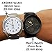 Atomic Talking Watch for The Blind with Extra Spare Battery and Microfiber Cleaning Cloth (Stainless Steel Stretch Central Standard Time)