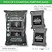 Charcoal Air Purifying Bags -2 pk, 600ml - Natural Bamboo Purifier and Dehumidifier for Cars, Closets and Pet Homes- Absorbs and Removes Odors and Mildew - Lasts up to 2 Years - By Natroair