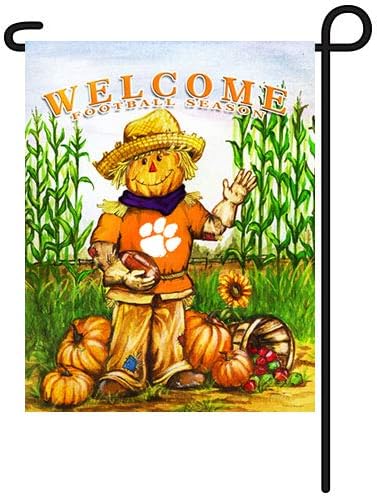 Amazon Com Ncaa Clemson Tigers Fall Holiday Garden Flag Sports