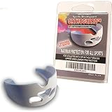 Orthodontic Mouth Guard Orthoguard - Designed For Athletes with or without braces - Breathable Strapless Dual Mouthguard - White