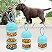 Mihachi Travel Bowls, Portable Pet Treat Can, Twist-Lock Stackable Dispenser, Spill Proof Multiply Layers Plastic Bottle(BPA Free), Food Storage Container for Small Dogs and Cats Outdoors