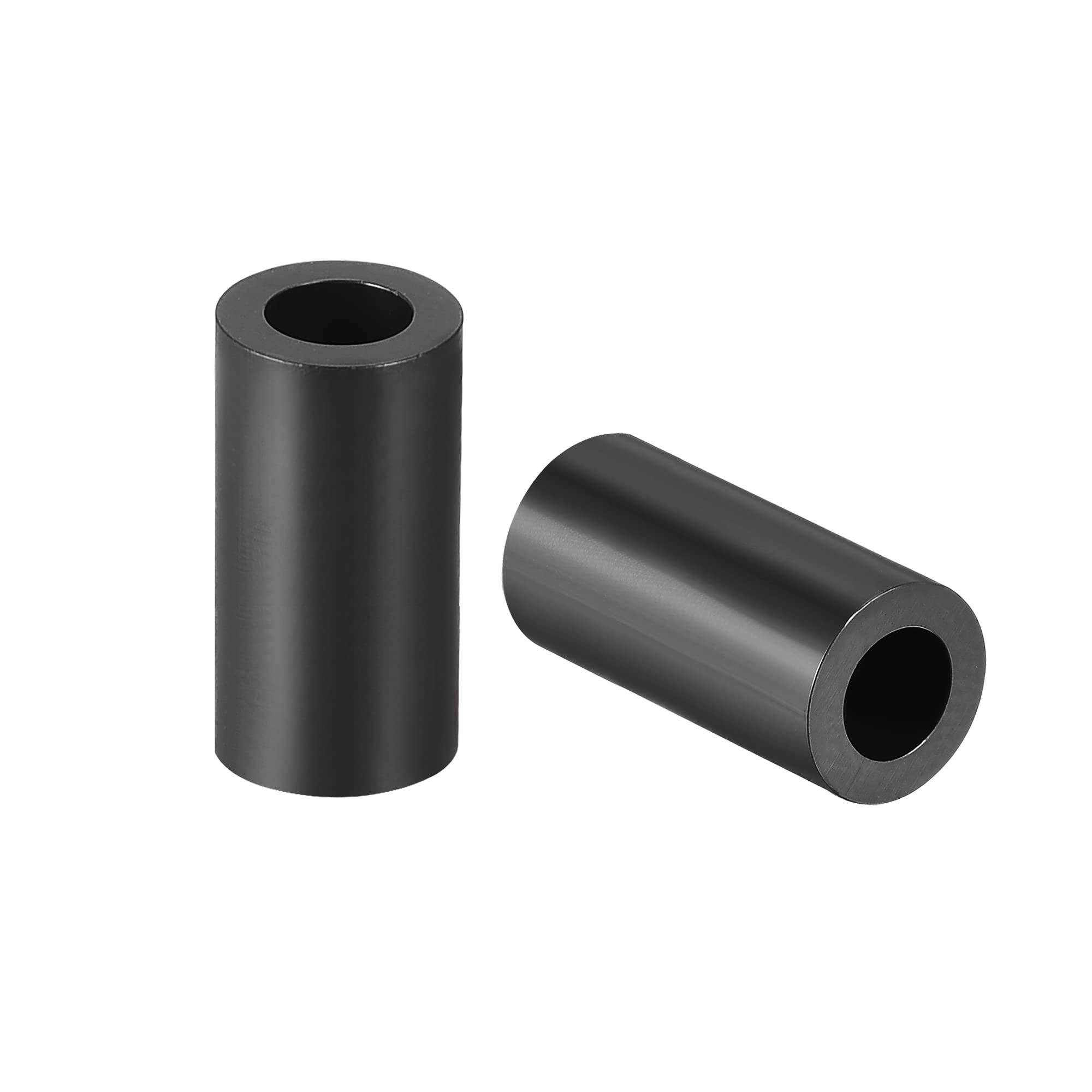 sourcing map Nylon Round Spacer Washer 4.2mm ID 7mm OD 15mm Height for M4 Screws Black 300Pcs