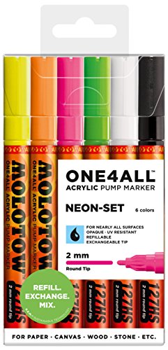 Molotow 127Hs Neon 2Mm Set-6 Piece