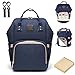 Diaper Bag Backpack, Multi-Function Waterproof Baby Nappy Changing Bag with Insulated Bottle Pocket, Durable Stylish & Large Capacity (Dark Blue)