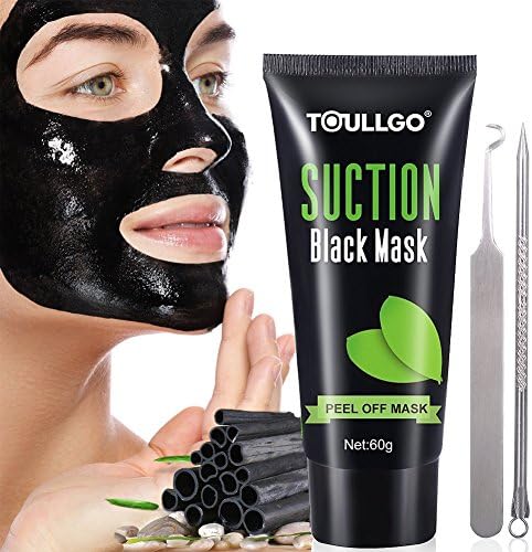 Blackhead Remover Mask, Black Peel off Mask, Purifying Acne Face Peel Off Black Mud Mask