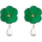 YUNXI Flower Stud Earrings Small Blossom Studs for Women Cute Floral Jewelry Valentine Day for Her