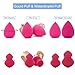Miss Gorgeous Makeup Blender Beauty Sponge Blending Latex Free Different Colors of Different Shapes of Different Surface Delicate Degree Mixed Packaging 5 Pcs Mini Size