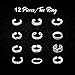 Bingirl 12pcs Celebrity Fashion Retro Silver Carved Flower Adjustable Open Toe Ring Finger Foot Jewelry