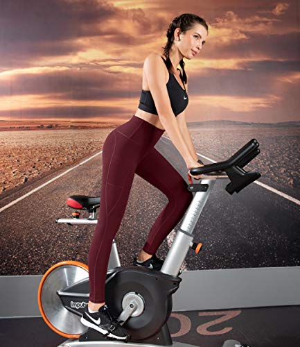 ESPIDOO Yoga Pants for Women High Waist Yoga with Pockets Sports Leggings M