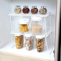 Smart Design Stacking Shelf W Sturdy Legs Steel Metal Frame