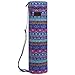 Boence Yoga Mat Bag, Full Zip Exercise Yoga Mat Sling Bag with Sturdy Canvas, Smooth Zippers, Adjustable Strap, Large Functional Storage Pockets – Fits Most Size Mats (Blue diamond)thumb 1