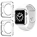 PTTECH for Apple Watch 38mm Case, iWatch Slim Soft TPU Bumper Case Transparent Shockproof Protective Cover Replacement for Apple Watch Series 3 Series 2, Crystal Clear