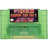 Transparent Green 101 in 1 game cartridge 16 bit video game cartridge for SNes