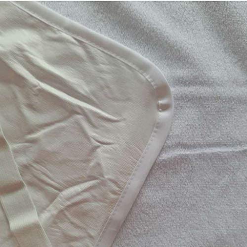 XGao Quilted Fitted Mattress Pad Waterproof Breathable Sheet Mattress Protector with Super Absorbent Fill Layer 100% Soft Cotton Blend Cover Surface, Non Slip Incontinence Bed Pads (27.6 x 55.1 inch)