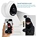 UOKOO Mini IP Camera Security Camera, Wi-Fi Wireless Security Smart IP Camera Surveillance System Remote Monitoring with Motion Alert for Pet Baby Elder Pet Monitor, Nanny Cam, 2019 White