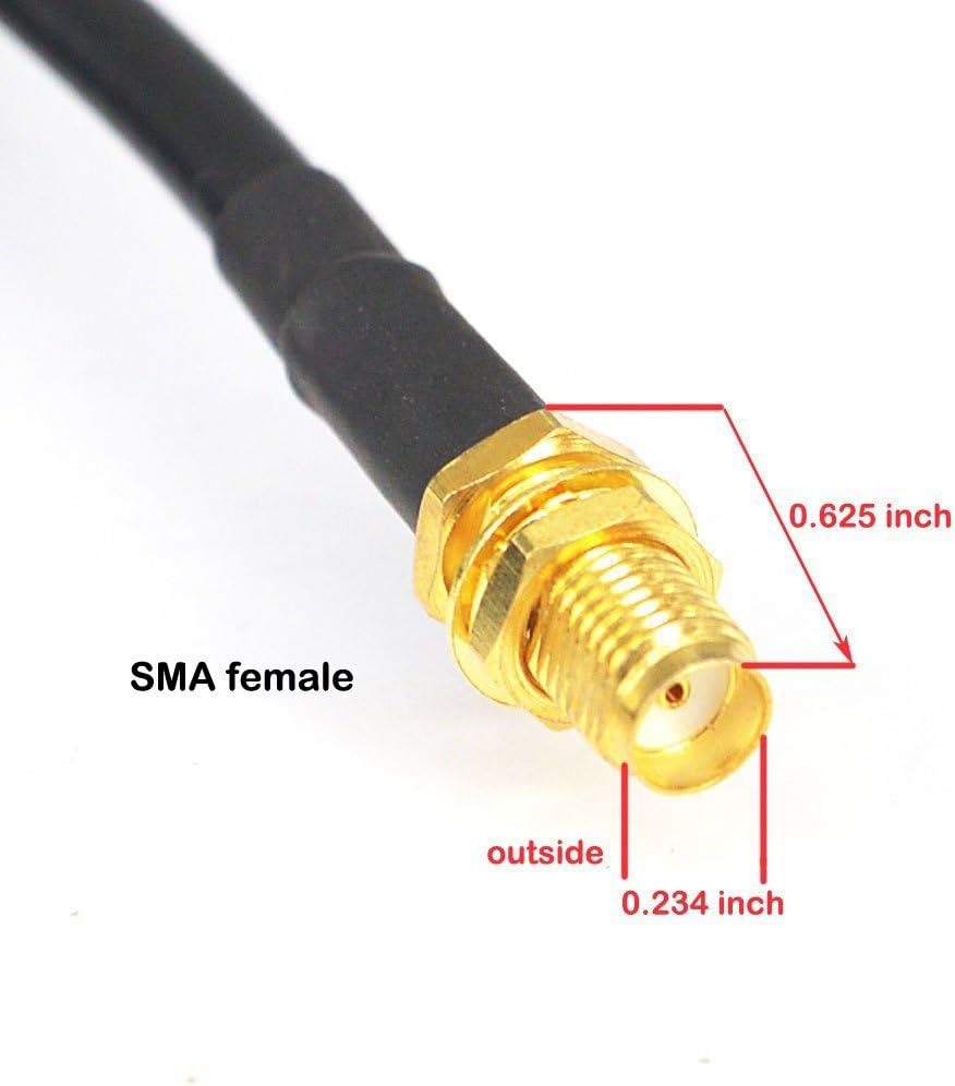 YILIANDUO SMA WiFi Antenna Extension Cable 15-Meter(49.2 Ft) SMA Male to Female 50 Ohm Low Loss RG58 Coaxial Cable for Wireless Feeder Pigtail Huawei 2G/3G/4G LTE WiFi Router(Not for TV) - Image 5
