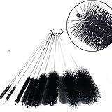 DXG Cleaning Brushes, 8.2 Inch Nylon Tube Brush Set Pipe Cleaner Set for Drinking Straws, Glasses, Keyboards, Jewelry Cleaning, Set of 10
