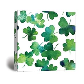 Canvas Wall Art St Patrick Theme Print Gallery Wrap Modern Home Decoration Ready to Hang - 12x12 inches