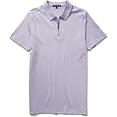 Robert Barakett Georgia Zip Polo T Shirt, Short Sleeve, Regular Fit, Pima Cotton Mens Tee
