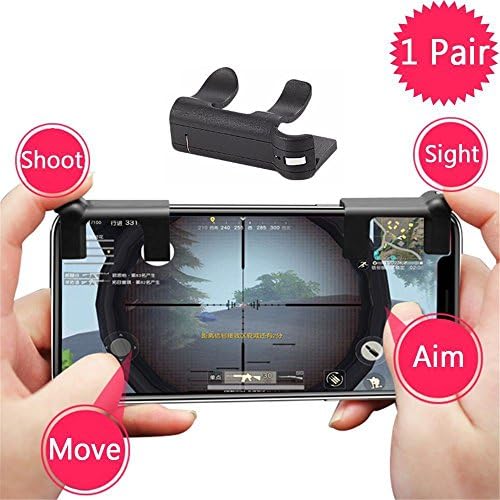 2PCS Mobile Game Aim Smart Phone Gaming Trigger L1R1 Shooter Controller PUBG