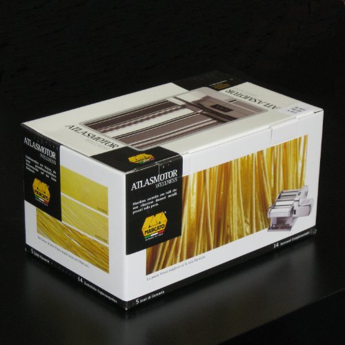 Atlas Electric Pasta Machine, Silver with Motor Set in the UAE. See