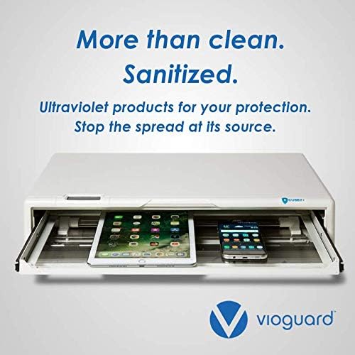 Vioguard Cubby+ | UV-C Sterilization Chamber | 360-Degree Non-Chemical Disinfectant | Germicidal Cleaning