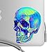 Beautiful Human Skull 5 Inch Decal- Artistic Full Color Post Impressionist Painted Style Decal - Fits All MacBooks, Laptops, Cars, and More! - For Indoor or Outdoor Use
